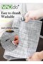 7PCS Placemats with Table Runner Set, Non Slip and Washable, Woven Vinyl Table Mats and Runner, Dini - 2