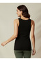 Slim Fit Tank Top with Ribbed Design and Scoop Neck - 3