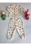 Baby Girl Boy 100% Cotton Pajama Set Soft Ribbed Snap Fasteners 0-9 Months Bee Themed - 7