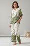 Girls Matching Set Women 2 Pcs Clothing Set Floral Print Women Co-ord Set Soft Fabric Outfit