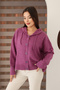 Hooded Long Sleeve Lace-Up Four Button Soft Textured Stylish Standard Length Winter Basic Knitwear Cardigan - 5