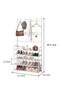 5-layer multifunctional floor to ceiling coat rack and shoe rack integrated - 2
