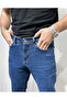 Men's Light Blue Regular Fit Stretch Fabric Stretch Jeans - 4