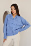 Hooded Long Sleeve Lace-Up Four Button Soft Textured Stylish Standard Length Winter Basic Knitwear Cardigan - 4