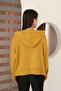 Hooded Long Sleeve Lace-Up Four Button Soft Textured Stylish Standard Length Winter Basic Knitwear Cardigan - 2