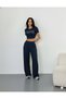 Women's Sweatpants 3-Pack - Black - Gray - Navy Blue - Belted at the Waist, Suitable for Daily Use, Comfortable Fit, Washable Fabric - 6