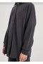 Women's Oversize Fit Selanik Fabric Shirt Pants Top Quality Bottom Top Double Set - 3
