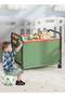 Toy Storage Car Trolley with Side Pockets and Universal Wheels - Green - 6