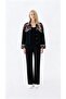 Women's Embroidered Black Vintage Cashmere Jacket - 7
