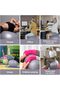 Exercise Ball with Quick Foot Pump,Anti Burst and Slip Stability Balance Yoga Ball - 4