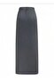 High Waist Slit Long Skirt - 3