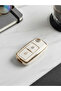 Volkswagen Skoda Passat Golf Polo Jetta Bora Fabia Octavia Compatible 2 Button Nano Key Case Cover White