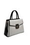 Black and White - Black Straw Women's Handbag Sp1264 - 2