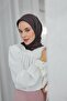 Viscose Velora Scarf Cherry Gray Striped Lightweight Flowy 90X90 - 5
