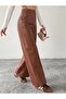 piped Leather Palazzo Pants - 4