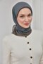 Viscose Velora Scarf Green Gray Textured Four Seasons 90X90 - 2