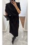 Tricot Midi Dress with Belt - 3