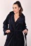Women's Hooded Lace 100% Bamboo Dressing Gown - 3