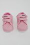 Baby Girl Booties Shoes Velcro Convers Size 18-19, Pink