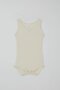 Baby Girl Snapback Undershirt Bodysuit Jacquard 9 Months-3 Years, Ecru