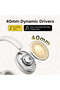 ANC Wireless Bluetooth Headphones 80H Playtime Over Ear Noise Cancelling Gaming Headset - 5