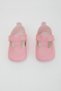Baby Girl Booties Shoes with Velcro, Size 18-19, Pink