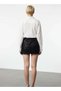Women's High Waist Pencil Cut Mini Length Stretchy Knitted Fabric Sequin Woven Plain Pattern Bodycon Skirt - 6