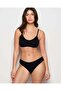 Thong Panty with Vanishing Trim in Tuxedo Black - 6