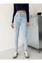 Women's High Waist 3 Buttons/3 Belts Lycra Denim Tight Leg Pants - 6