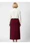 Women's Plain Maxi Woven Skirt with Slit Detail Functional Durable Quality Comfortable Aesthetic - 5