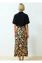 Women's Midi Skirt Slit A-Line Pattern 100% Viscose Functional Durable Quality Comfortable - 6
