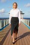 Women's Midi Skirt Double-Breasted Neckline Gathered Pencil Fit Functional Durable Quality Comfortable Stylish