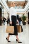 Women Maxi Skirt High Waist Solid Pattern Wrinkle Resistant Functional Quality Comfortable Stylish - 4