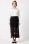 Women's Lace Midi Skirt High Waist Straight Cut Functional Durable Quality Comfortable Modern - 5