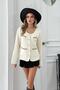 Women's Button Detailed Cardigan Ecru
