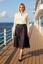 Women's Midi Skirt Regular Waist Elastic Waistband Molded Functional Durable Quality Comfortable Stylish