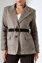 Women's Belted Cashmere Blazer Jacket - 4
