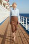 Women's Midi Pencil Skirt 100% Cotton Plain Pattern Functional Durable Quality Comfortable Aesthetic
