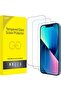 عبوة مكونة من قطعتين من الزجاج الواقي الشامل الشفاف متوافق مع هاتف iPhone 13 Pro Max