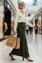 Women's Maxi Skirt Bodycon Fit Sandy Woven 96% Polyester 4% Elastane Functional Sports - 4