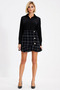 Women's High Waist A-Line Tweed Mini Skirt Buttoned Flared Functional Durable Quality Stylish - 4