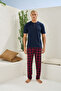 100% Cotton New Season Men's Luxury Design Pajama Set - 5
