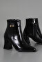 Egd 112 Side Buckle Detail High Heel Boots - 2