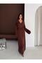 V-Neck Sleeveless Long Dress Knitted Set with Cardigan - 5