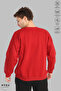 Unisex Long Sleeve Grinchy Printed Crew Neck Hoodless Fleece-Lined Oversized Sweatshirt - 6