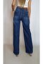 Women's Dark Blue Navy Light Lycra Pipe-Leg Jean Pants Yy101292 - 6