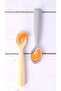 Silicone Feeding Spoon Set of 2 Nam Nam - Mellow Yellow / Powder Gray - 6