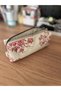 Vintage Pattern Handmade Pen Holder Lined with Zipper - 2