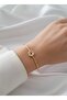 Gold Color Adjustable Birth Month Flower Bracelet (September) - 2