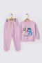 Silvery Printed 2-Ply Seasonal Girl's Tracksuit Set